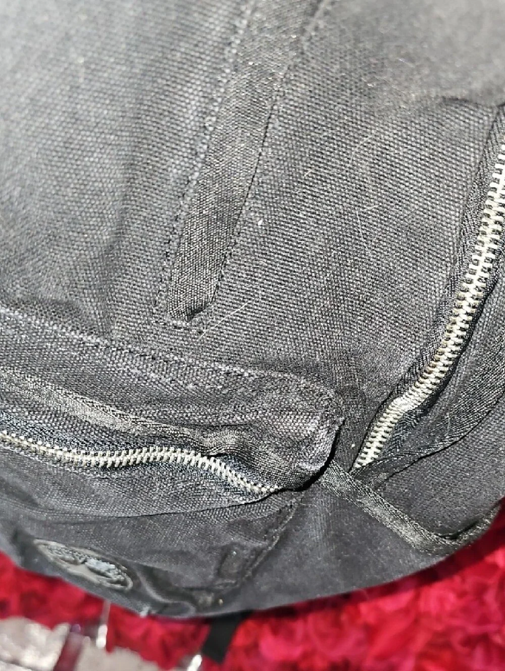 Converse Black Canvas Backpack with Front Zip Pocket